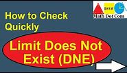 How to Determine/Prove Limit Does Not Exist | Math Dot com