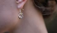 Sterling Silver Bee Earrings for Women