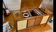 The Genova by GE, 1967 Stereo Console Record Player, Model RC 7531BWD