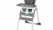 Ingenuity Full Course SmartClean 6-in-1 High Chair – SmartClean EVA Foam, 5 Point Safety Harness, 2 Dishwasher Safe Trays – Slate