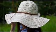 FURTALK Foldable Floppy Beach Sun Hat with Chin Strap, Perfect for Travel Vacation