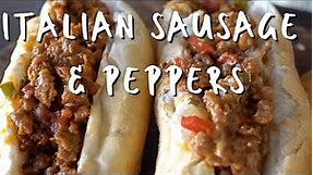 Italian Sausage & Peppers Sandwich | Blackstone Griddle