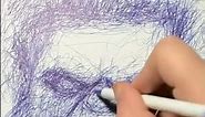 Incredible Scribble Art Hulk #pendrawing #scribbledrawing #amazingdrawing