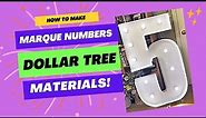 EASY DIY Large Marquee Mosaic Number With Lights for Party/Event Decor