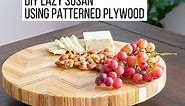 DIY Lazy Susan using patterned Plywood