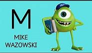 Monsters INC Characters from A to Z