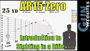 AR15 Zero: Introduction to Sighting in a Rifle's Point of Aim on a target at a Specific Distance