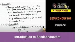 Class 12 Physics | Semiconductor & its Types | #1 Introduction to Semiconductors | For JEE & NEET
