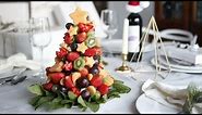 DIY CHRISTMAS FRUIT TREE | HOW TO MAKE EDIBLE FRUIT ARRANGEMENT