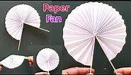 How to make a paper fan | DIY paper pocket fan | summer special paper hand fan