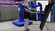 Manipulator Arm with Vacuum Gripper Tool for Steel Guardrail Posts