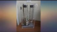Acrylic 24 Hooks Rotation Necklace Display Stand Pendant Display Organizer Holder review