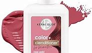 Keracolor Clenditioner for Brunettes ROSE GOLD Hair Dye - Semi Permanent Hair Color Depositing Conditioner, Cruelty-free, 12 Fl. Oz.