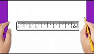 How to draw a ruler