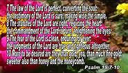 Scripture song Psalm 19:7-10 The law of the Lord is perfect