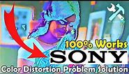 LCD TV screen color distortion || Easy fix || Sony LCD TV color problem solution (100% works) || DIY