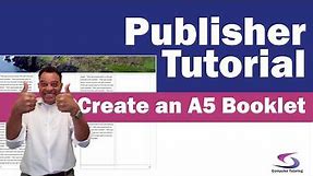 Publisher Tutorial: Create and Print an A5 Booklet - See how you can create a brochure in Publisher