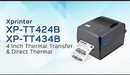 Xprinter 4-inch Direct Thermal & Thermal Transfer Barcode Label Printer XP-TT424B/XP-TT434B
