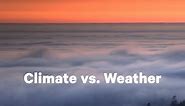 The Difference Between Climate and Weather