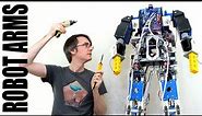 Building Robot X #9 | Arms with Four Axis | James Bruton
