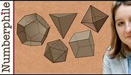 5 Platonic Solids - Numberphile