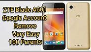 How to ZTE blade a601 Google account remove