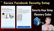 Enhance Your Facebook Security With Security Keys | Generate Facebook Recovery Codes & Security Keys