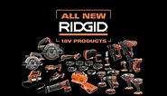 RIDGID Power Tools New Product Lineup