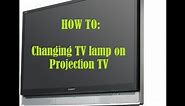 How to Change TV Lamp Bulb on Projection TV- So Easy!