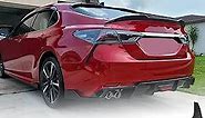 HECASA Rear Trunk Spoiler Wing Lid Compatible with 2018-2024 Toyota Camry SE XSE LE XLE M4 Style Glossy Black