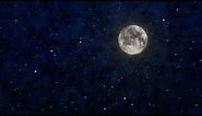 Moon Midnight Stars Shining Sky Video Free Background