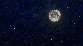 Moon Midnight Stars Shining Sky Video Free Background