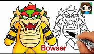 How to Draw Bowser | Super Mario