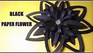 How To Make Black Paper Flower | Halloween Flower | Christmas Decoration | InnoVatioNizer