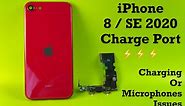 IPhone 8 (SE 2020) charging port replacement - DIY walkthrough, very detailed + narrated