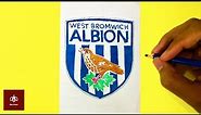 How to Draw West Bromwich Albion F.C. Logo | Bee Deev