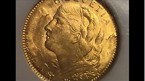 Swiss Gold: 10 Franc Coin (1911-1922)
