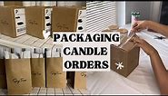How I Package Candle Orders To Ship and Local Pickups| Small Candle Business