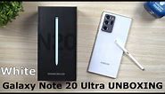 Official WHITE Galaxy Note 20 Ultra Unboxing - First Look!