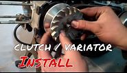 50cc 49cc Scooter Performance Clutch and Variator install variator roller weights