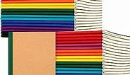 EOOUT 20 Pack A5 Kraft Notebooks, Composition Notebooks, Lined Journals Bulk with Jewel Tone Spines, 10 Colors Journals for Writing, 60 Pages Journals for Kids, School Office Supplies