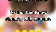 Dori messing with Lee Know while he sleeps 😂