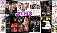 40+ Free Anniversary and Birthday Customized Photo Frame PSD For Photoshop