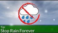How to Stop Rain in Minecraft Forever