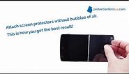 Attach screen protectors without bubbles of air - protectionfilms24
