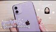 Purple iPhone 11 unboxing 💜🍎