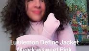 Lululemon Define Jacket Luon in meadowsweet pink size 4 @lululemon #prettyinpink #itgirl #bbljacket #fyp #foryoupage #pink #coquette #coquetteaesthetic #athleticwear #lululemon #haul #tryonhaul #grwm #viral #softgirl #definejacket