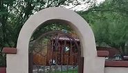 2 wrought iron gates installed in a courtyard - by Affordable Fence and Gates, Tucson AZ