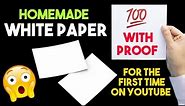 Homemad white paper || how to make white a4 sheet || diy your paper || paper making || Sajal's Art