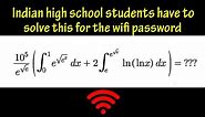 Students in India, Solve a Math Problem for wifi(internet) Password.
